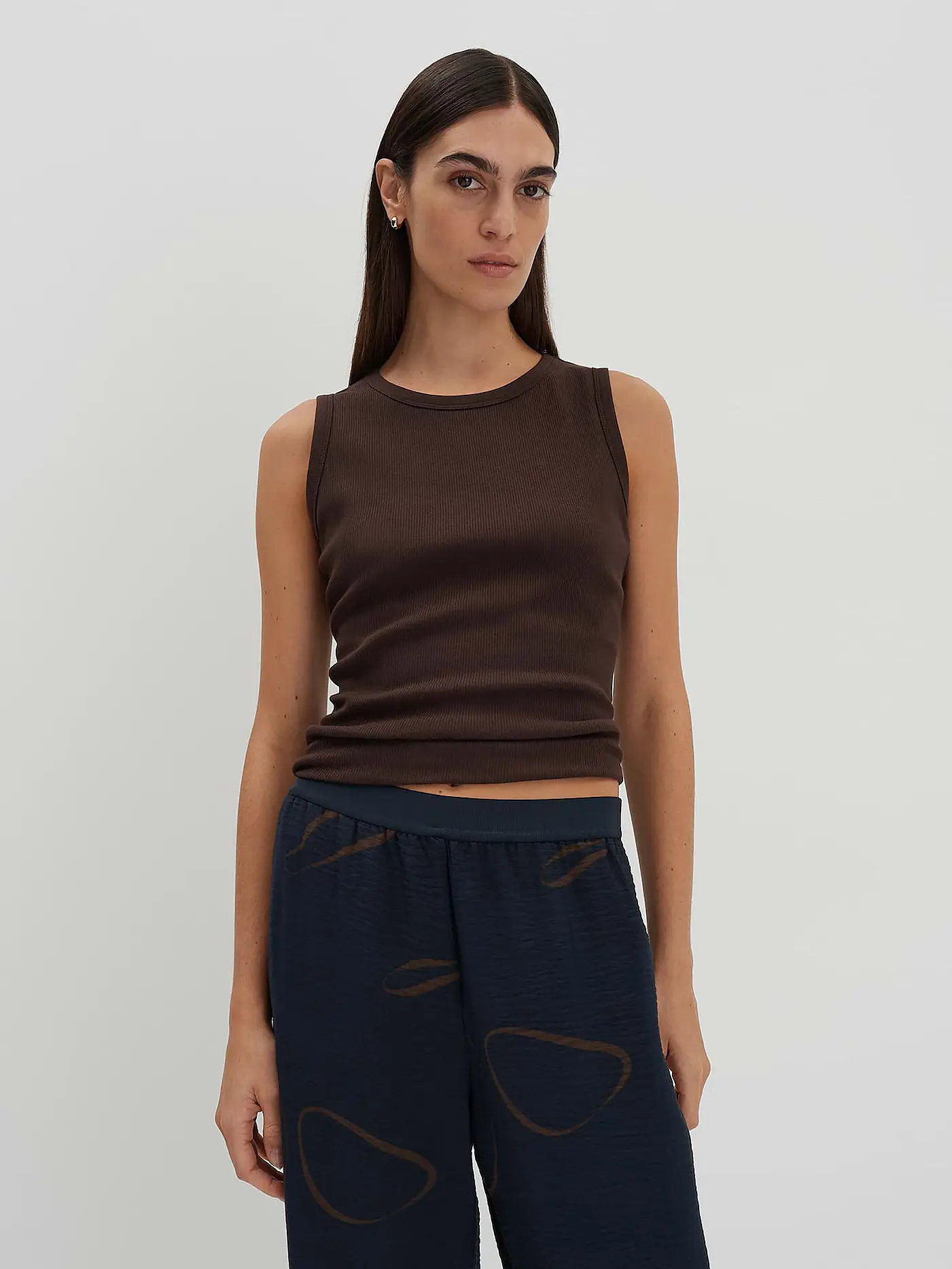 SOMEDAY | Top Slim Fit KLEANNE | braun